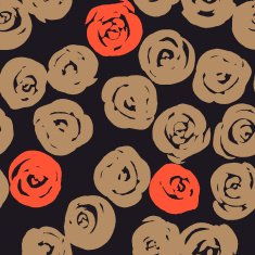 floral seamless pattern with roses Vector illustration for your design N3