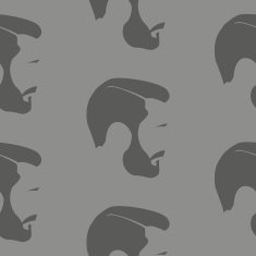 Seamless Mans Face Pattern N4