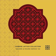 Chinese window tracery square round frame 102 rhomb flower