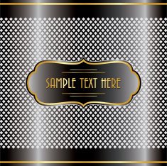 Silver metallic grid background vector illustration