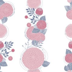 Seamless texture with asters N11
