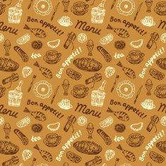 Food seamless pattern &ndash; Illustration