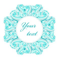 Decorative greeting card template N2