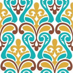 Seamless vector damask pattern Classic background