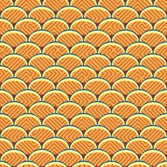 Seamless retro background in modern ikat pattern N3
