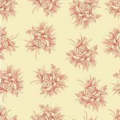 Vintage floral seamless pattern N24