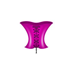 Corset in purple and black design N2