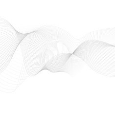 curved lines background white and grey vector N3