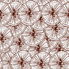 Orange seamless pattern in brown colors