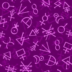 Alchemical Seamless Pattern