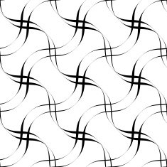 Black and white seamless pattern wave line style N3