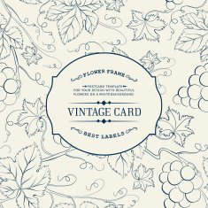 Vintage card with Flowers N5