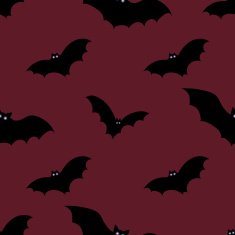 Halloween seamless background with bats