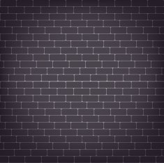 Vector black brick wall seamless background