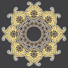 Circular Floral Ornament N2