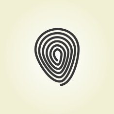 Simple icon Fingerprint N2