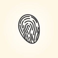 Simple icon Fingerprint N3