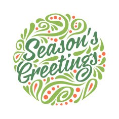 Holidays greeting card with abstract doodle Christmas ball N2