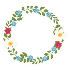 The floral concept of circle frame N6