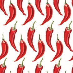 Seamless chili pepper background