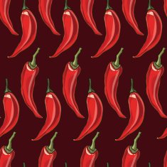 Seamless chili pepper background N2