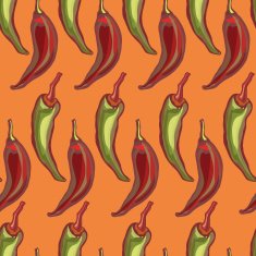 Seamless chili pepper background N3