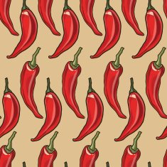 Seamless chili pepper background N6
