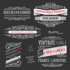 vintage frames and design elements N31