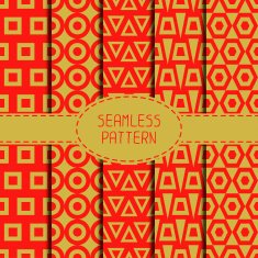 Geometric national chinese seamless pattern Wrapping Chinese new year 2015