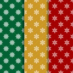 The set of Christmas seamless patterns