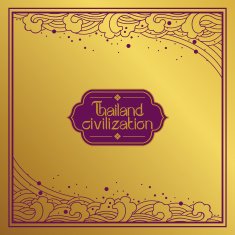 Thai Art Background vector