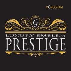 Vintage vector monogram N5