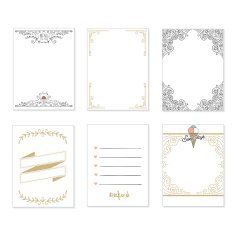 Set of 6 creative journaling cards