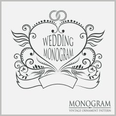 Template wedding monograms N5