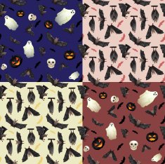 Seamless halloween background N5