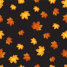 Autumn maple leaves seamless pattern background
