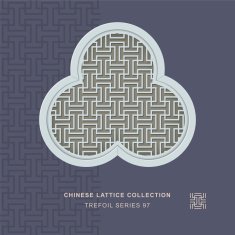 Chinese window tracery trefoil frame 97 rectangle geometry