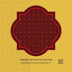 Chinese window tracery square round frame 97 rectangle geometry