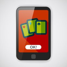 Playing cards flat icon with long shadow eps10 N4