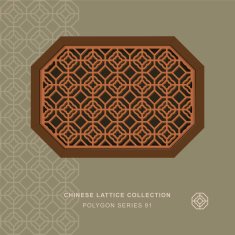 Chinese window tracery polygon frame 91 check