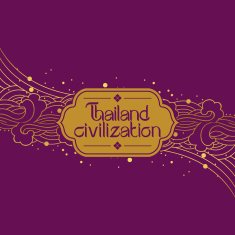 Thai Art Background vector N8