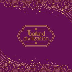 Thai Art Background vector N9