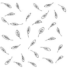 hand drawn cartoon leaves design N2