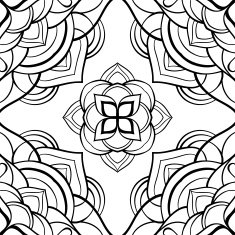 Simple pattern of mandalas