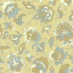 elegance seamless pattern with ethnic flowers N4