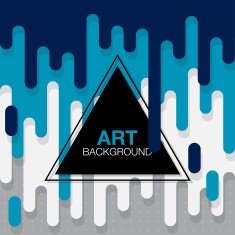 vector abstract background with paint pouring around triangle N3