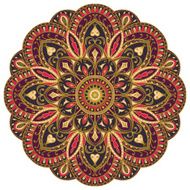 Ornate purple eastern mandala
