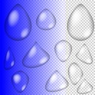 Set of Water Drops