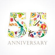 anniversary 55 ethnic numbers