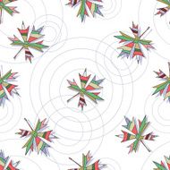 the seamless vector pattern with maple leaves N2
